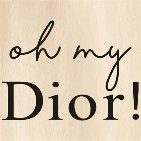 oh my dior logo|dior logo color scheme.